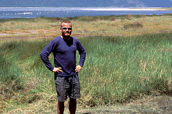 Simon and flamingoes